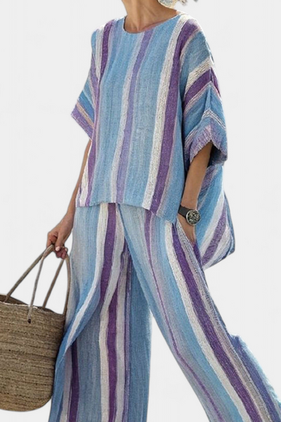 Éloïse™ | Ensemble Rayé Pastel