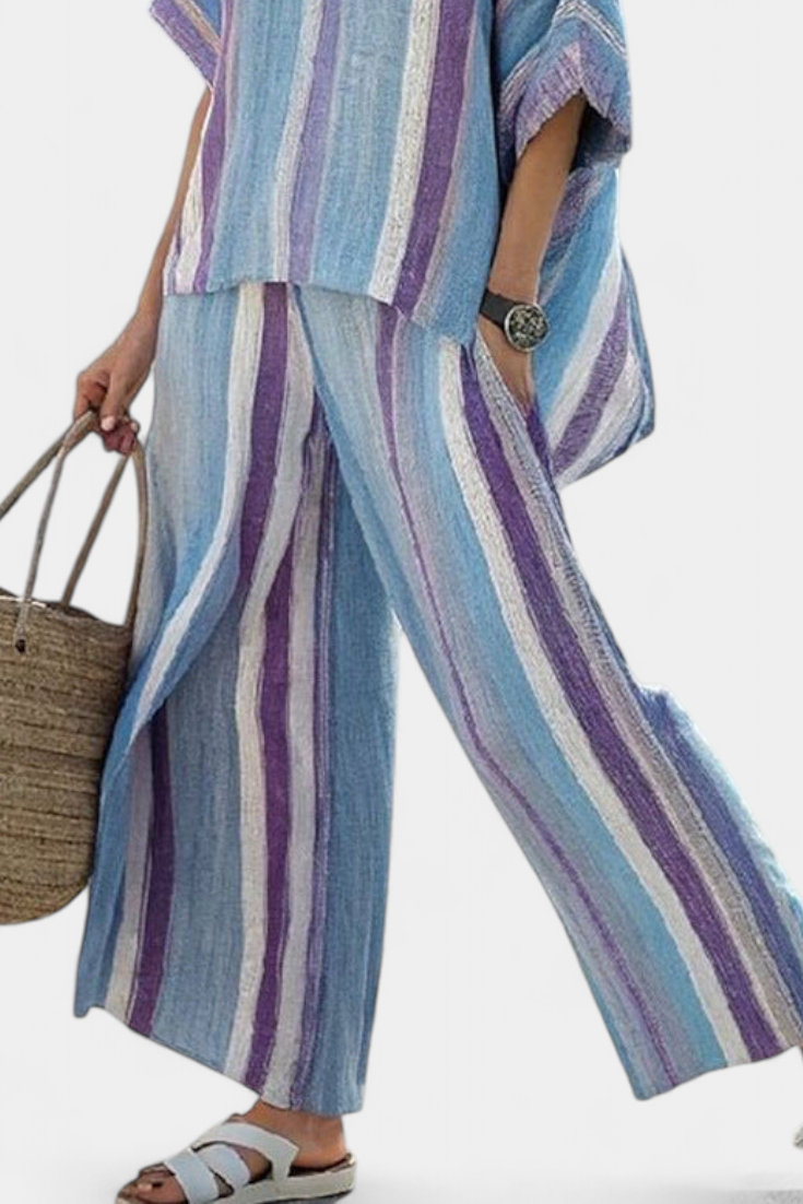 Éloïse™ | Ensemble Rayé Pastel