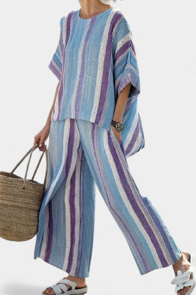 Éloïse™ | Ensemble Rayé Pastel