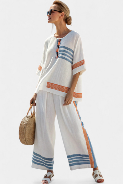 Maïa™ | Ensemble Rayé Éthnique