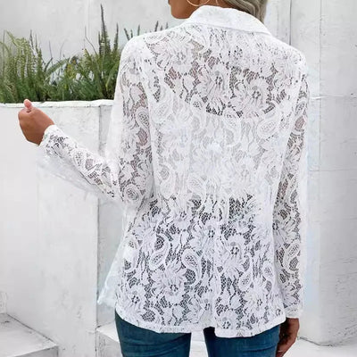 Ivy™ | Blazer en Dentelle Élégante