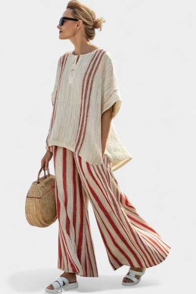 Solange™ | Ensemble Rayé Texturé
