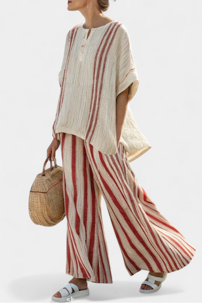 Solange™ | Ensemble Rayé Texturé