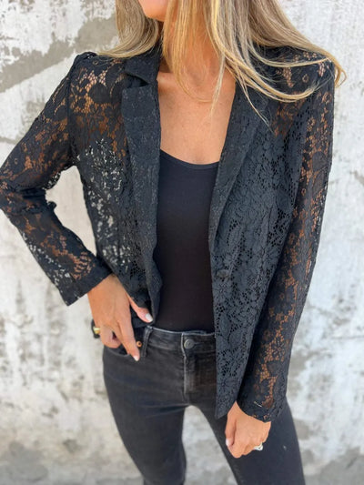 Ivy™ | Blazer en Dentelle Élégante