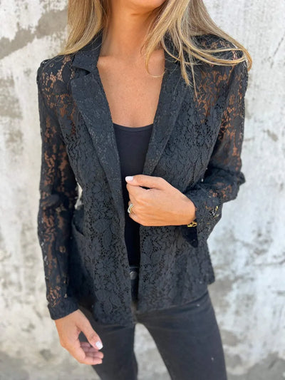 Ivy™ | Blazer en Dentelle Élégante