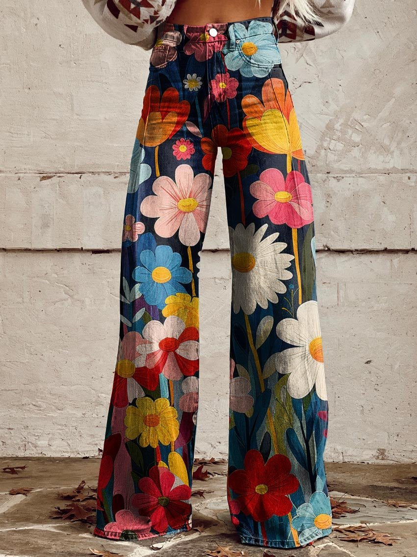 LÉNA™ | Pantalon Bohème Rétro Vintage
