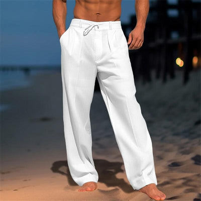 Nathan™ | Pantalon Uni en Lin