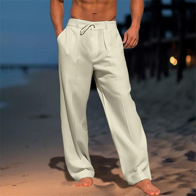 Nathan™ | Pantalon Uni en Lin