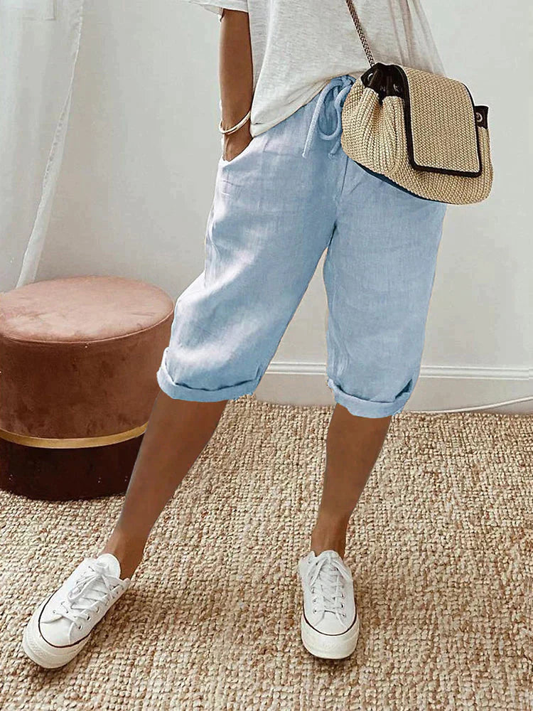 Luca™ | Short Léger Coton-Lin (1 acheté = 1 offert)