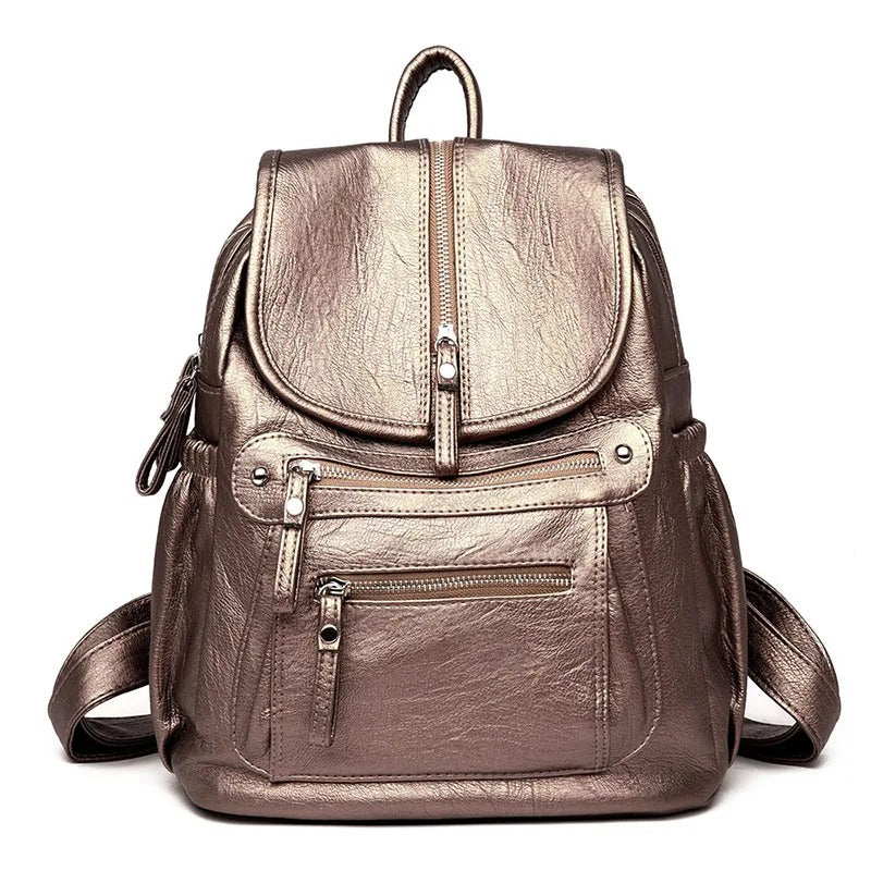 Léane™ | Sac à Dos Cuir Élégant
