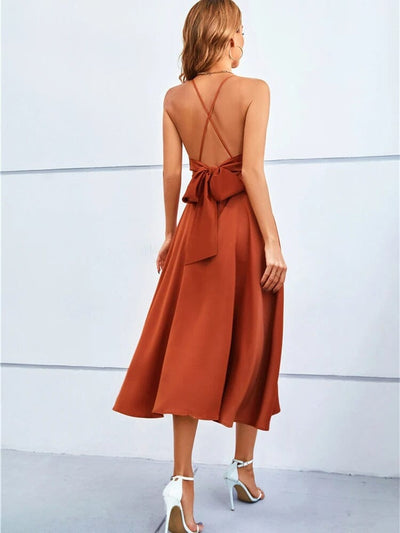 Mia™ | Maxi Robe en Soie Sans Bretelles de Luxe