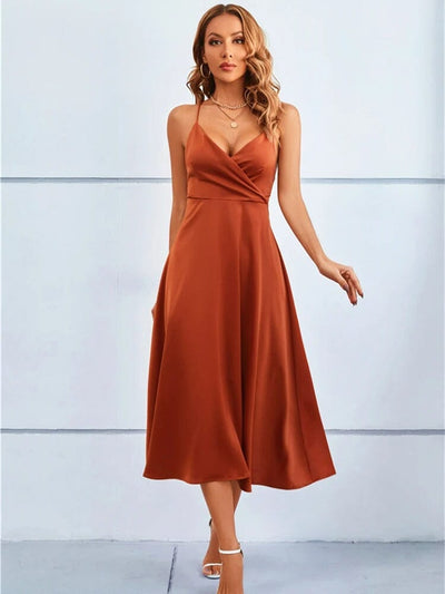 Mia™ | Maxi Robe en Soie Sans Bretelles de Luxe