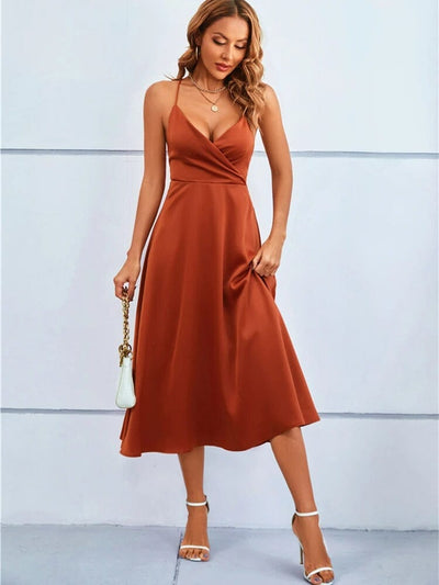 Mia™ | Maxi Robe en Soie Sans Bretelles de Luxe