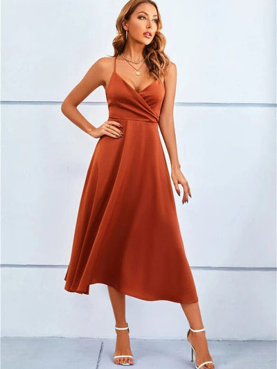 Mia™ | Maxi Robe en Soie Sans Bretelles de Luxe