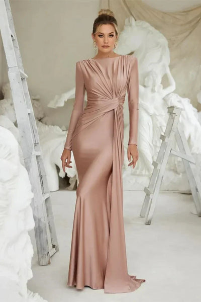 Michaela™ | Robe Maxi à Manches Longues et Twist Front