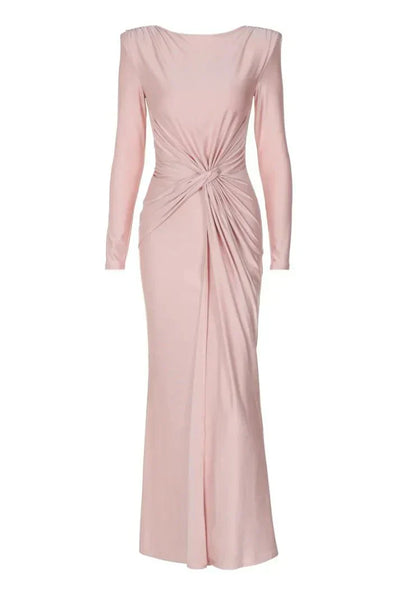 Michaela™ | Robe Maxi à Manches Longues et Twist Front