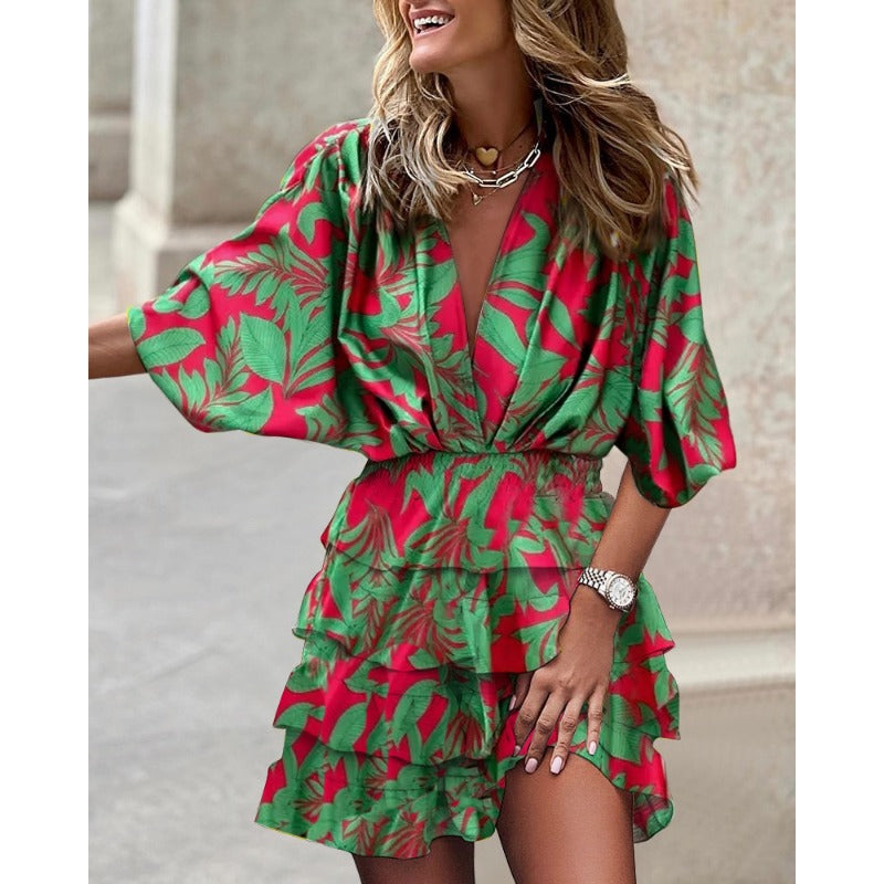 Soraya™ | Robe Fleurie Ceinturée
