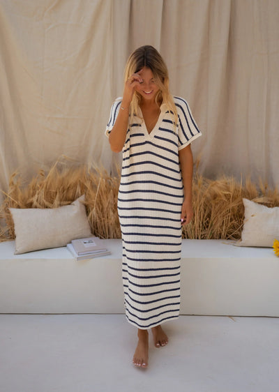 SOPHIA™ | LA ROBE EN MAILLE RAYÉE