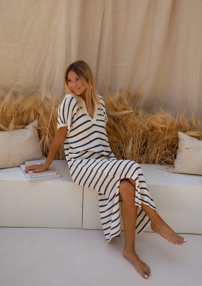 SOPHIA™ | LA ROBE EN MAILLE RAYÉE