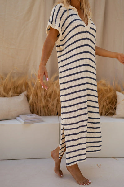 SOPHIA™ | LA ROBE EN MAILLE RAYÉE