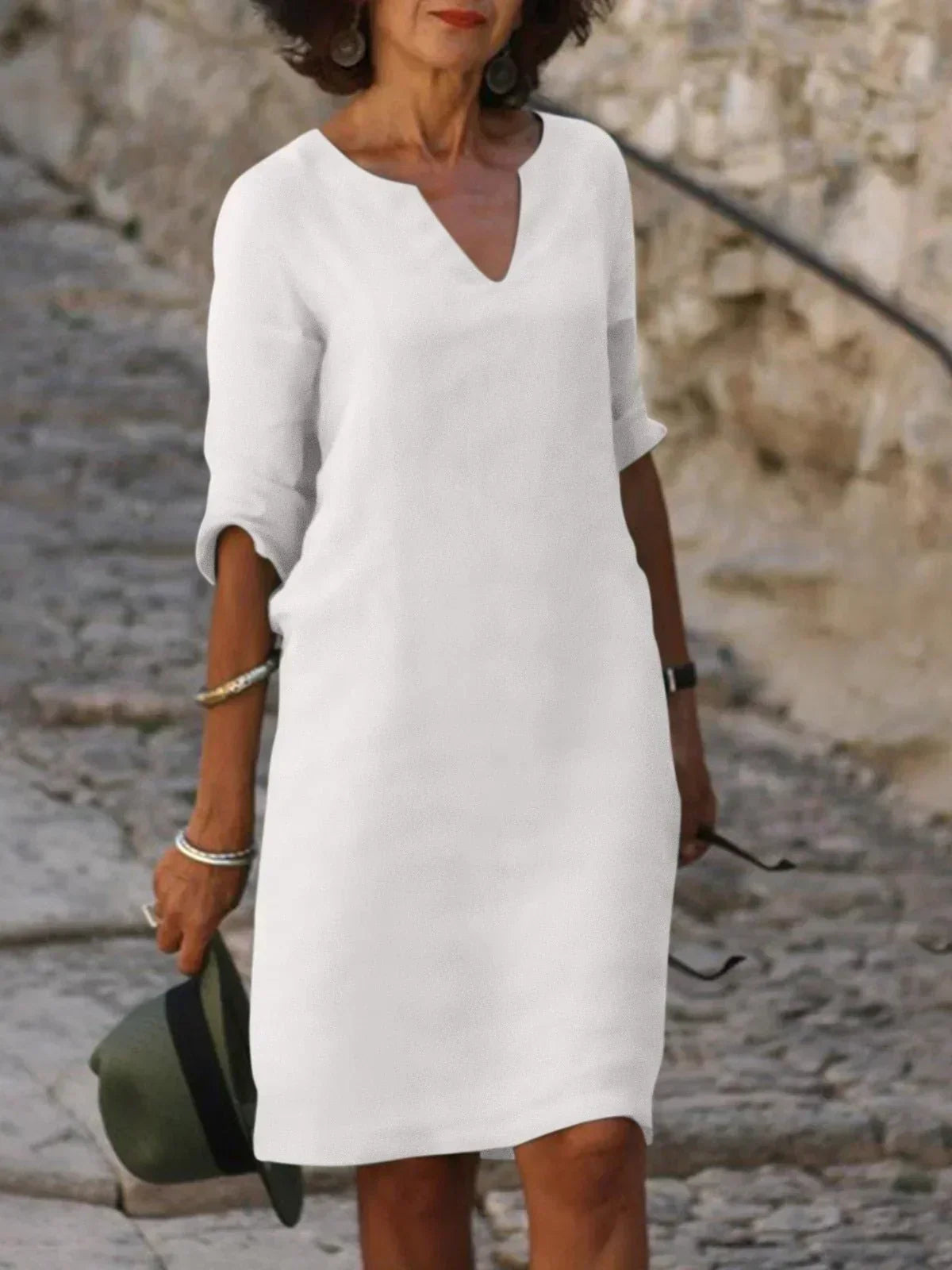 Nadine™ | Robe Élégante avec Décolleté en V
