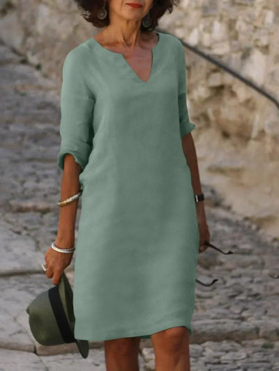 Nadine™ | Robe Élégante avec Décolleté en V