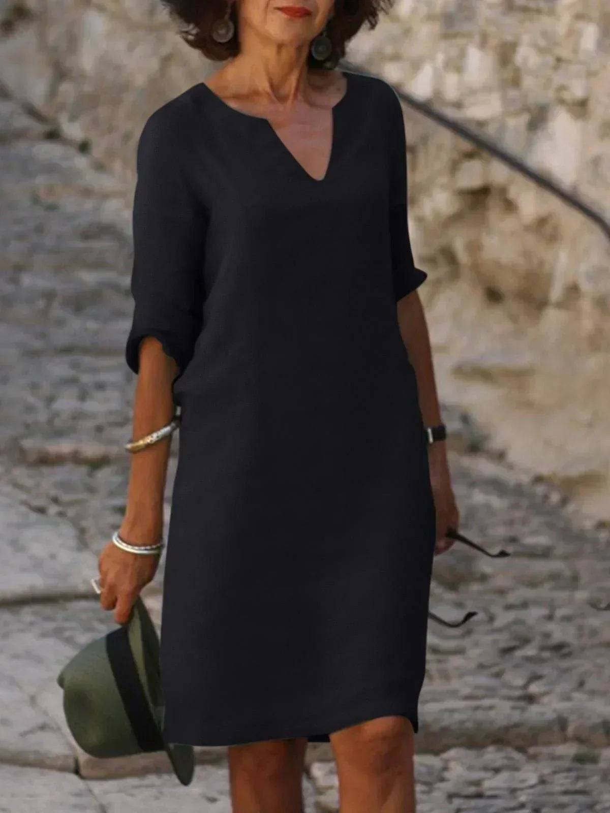 Nadine™ | Robe Élégante avec Décolleté en V