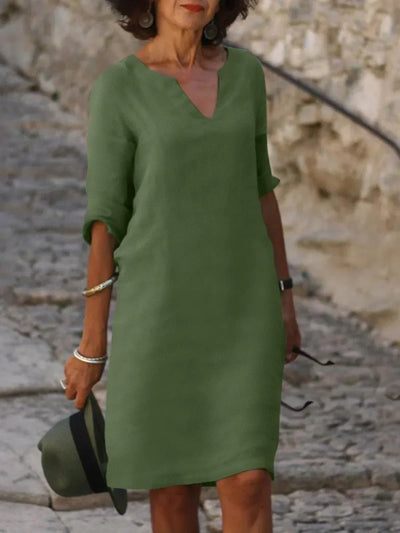 Nadine™ | Robe Élégante avec Décolleté en V