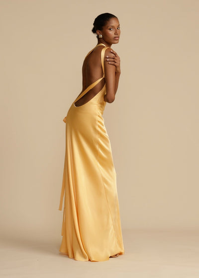 Sophia™ | Robe Maxi en Soie avec Élégantes Bretelles