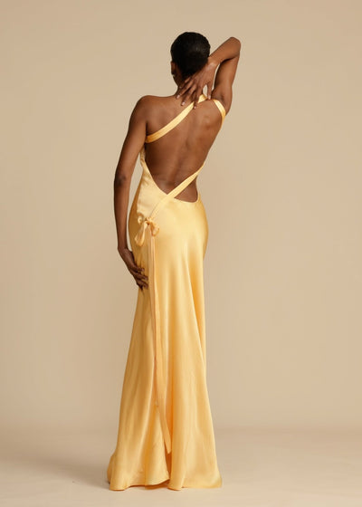 Sophia™ | Robe Maxi en Soie avec Élégantes Bretelles