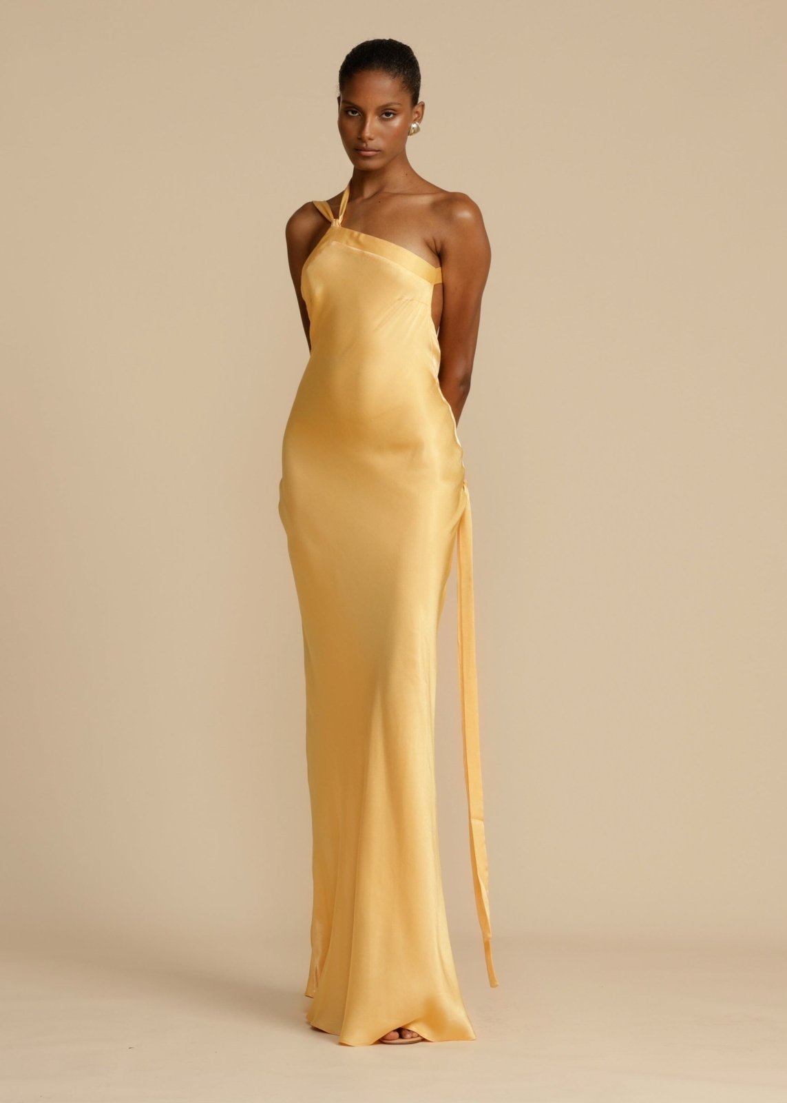 Sophia™ | Robe Maxi en Soie avec Élégantes Bretelles