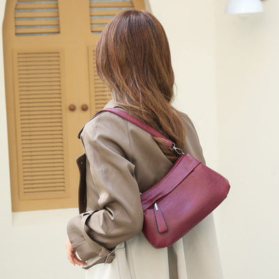 Violette™ | Sac Épaule Bordeaux