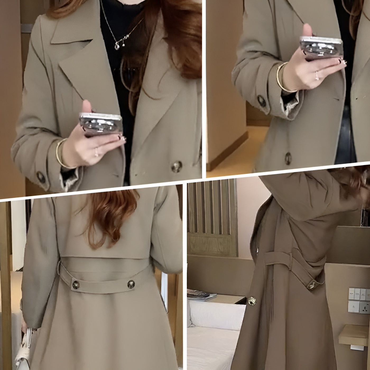 Bérengère™ | Trench-coat matelassé