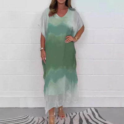 Magalie™ - Robe en mousseline avec effet Dip Dye