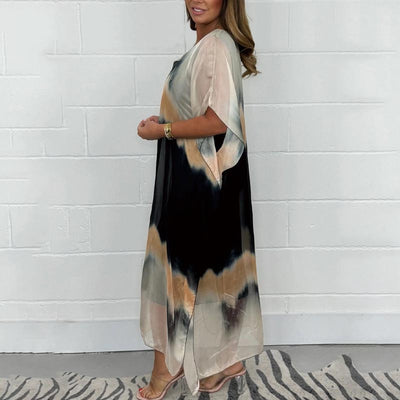 Magalie™ - Robe en mousseline avec effet Dip Dye