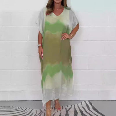 Magalie™ - Robe en mousseline avec effet Dip Dye