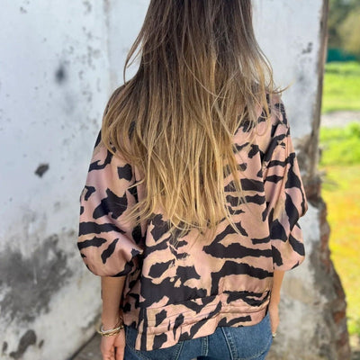 Milania™ | Veste Printanière Léopard