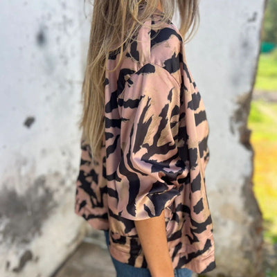 Milania™ | Veste Printanière Léopard