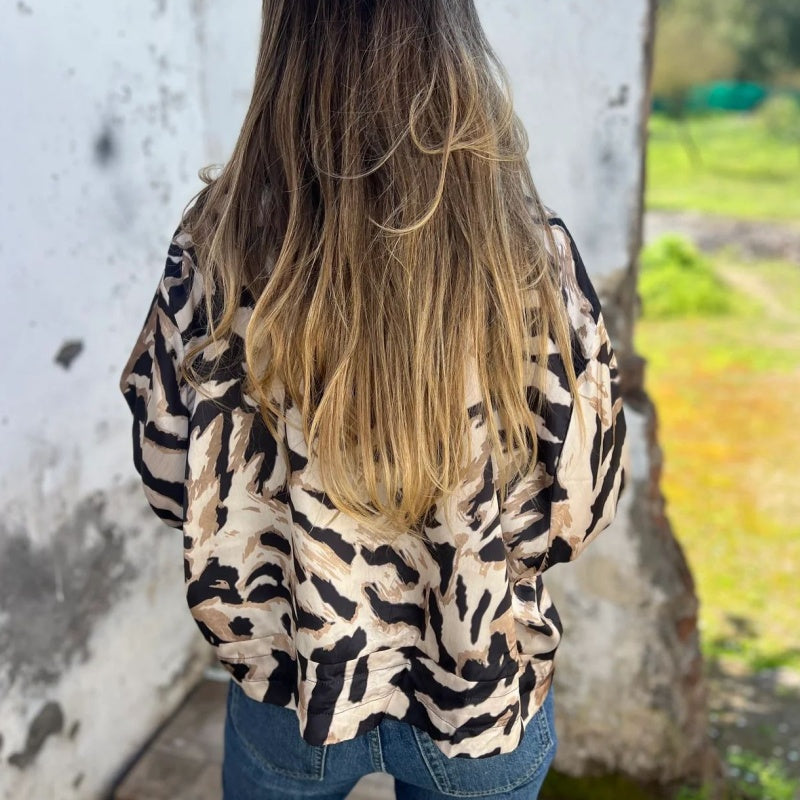 Milania™ | Veste Printanière Léopard