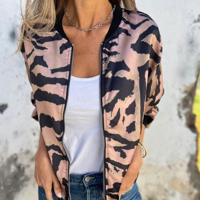 Milania™ | Veste Printanière Léopard