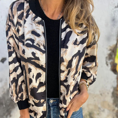 Milania™ | Veste Printanière Léopard