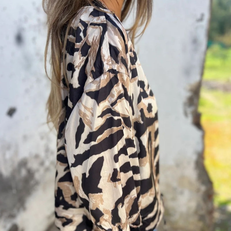 Milania™ | Veste Printanière Léopard