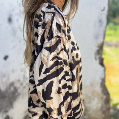 Milania™ | Veste Printanière Léopard