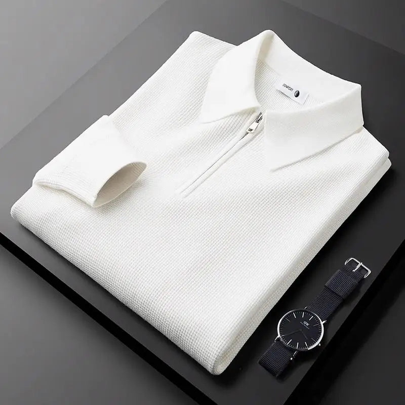 Henri™ | Polo en Maille Waffle